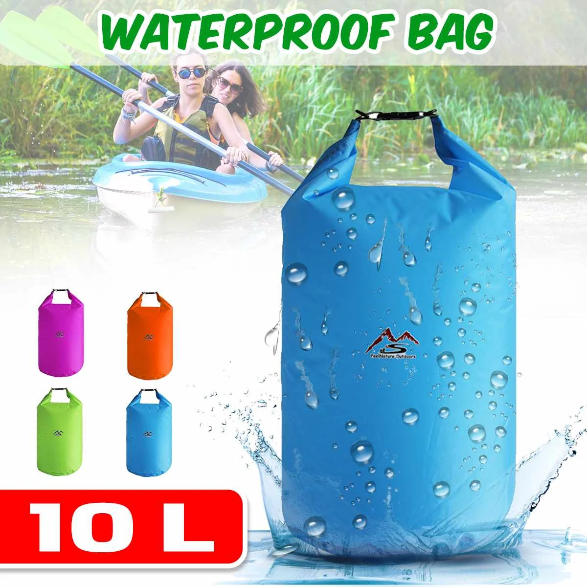 5L 10L Waterproof Dry Bag Pack Sack Swimming Rafting Kayaking River