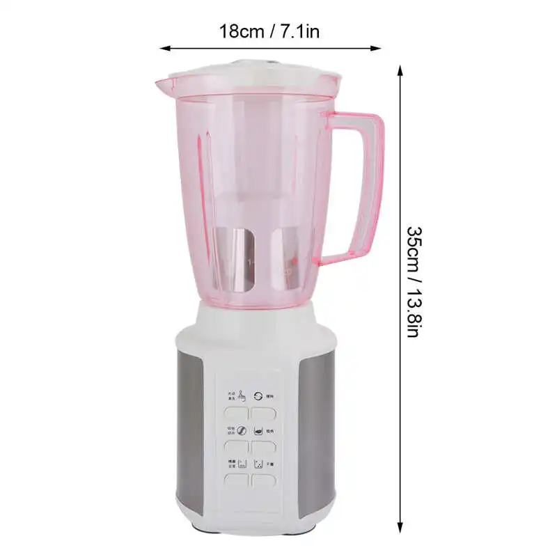 Multifunctional Blender Automatic Timer Fruit Juicer Ice Smoothies Mixer Meat Grinder Food Processor