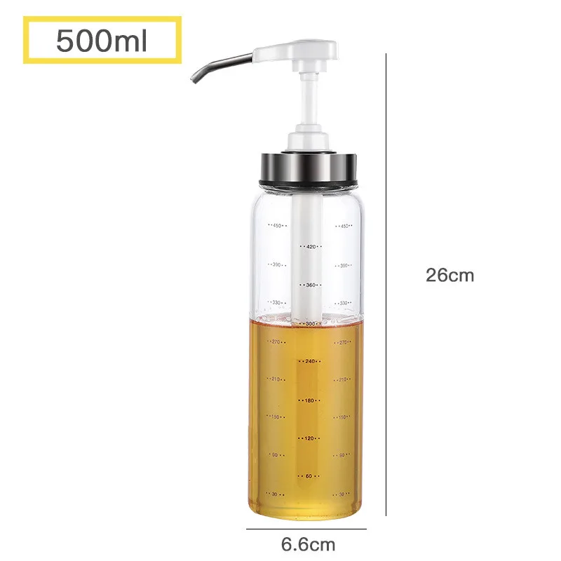 500ML-White MOM'S ручные Кухонные гаджеты стеклянная бутылка с соусом для сосисок Kicthen горшок для хранения салата кетчупа и меда - Цвет: 500ML-White
