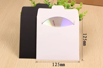 

12.5*12.5cm High Quality Disc CD Sleeve 250gsm Thick Kraft CD DVD Paper Bag Cover Wedding Party CD Packaging Envelope Pack Boxes