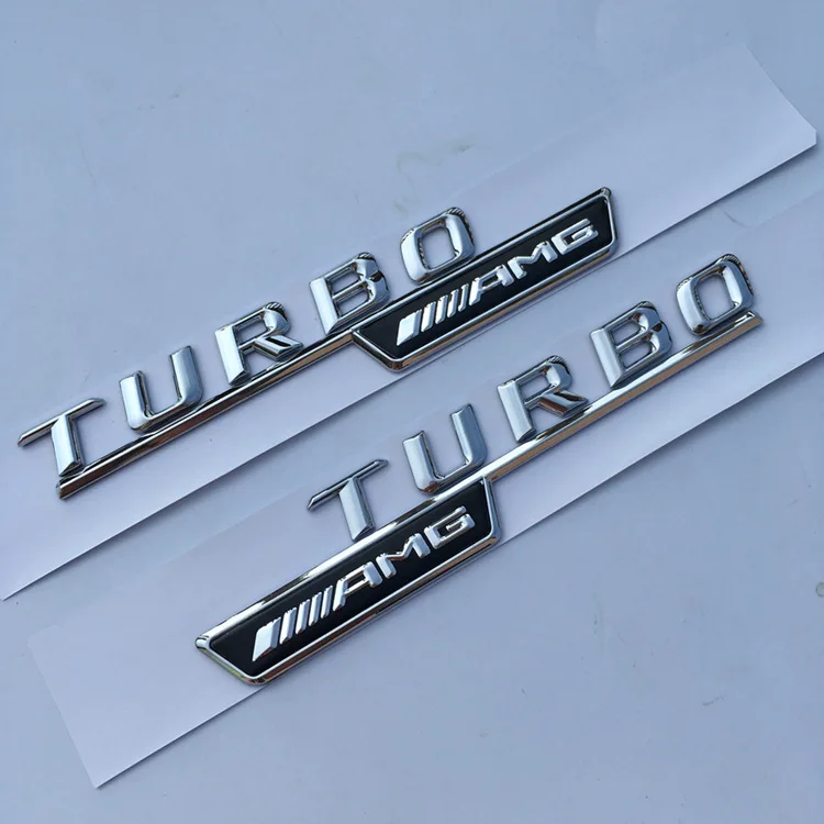 Подходит для Mercedes turboamg Fender standard Turbo4MATIC боковая этикетка Mercedes английская надпись стандарт