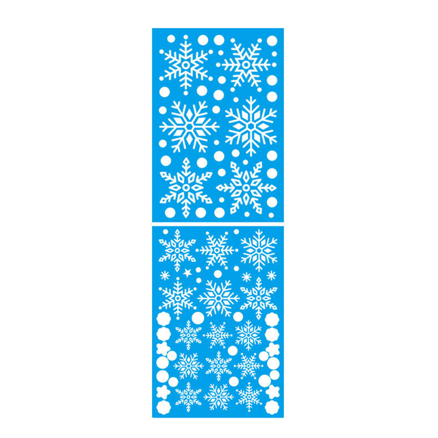 Christmas Window Stickers PVC Static Sticker Santa Elk Snowflake Wall Decals Home Xmas Shop Glass Room New Year Decor