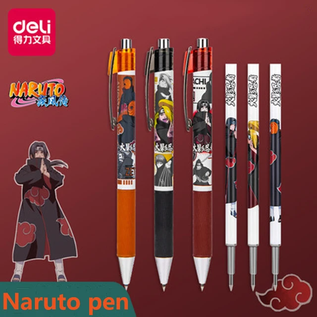 Deli Pens 1 Pcs Kawaii Naruto Gel Pens for School Supplies Japanese  Stationery Cute Anime Pens for Writing Cool Prizes for Kids - AliExpress