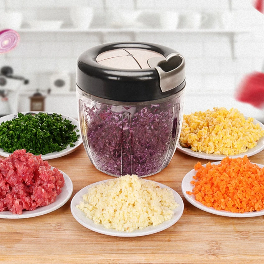 Кухня Многофункциональный ручной измельчитель мяса мясорубки Кухня витой овощи измельчитель чеснока мясорубка