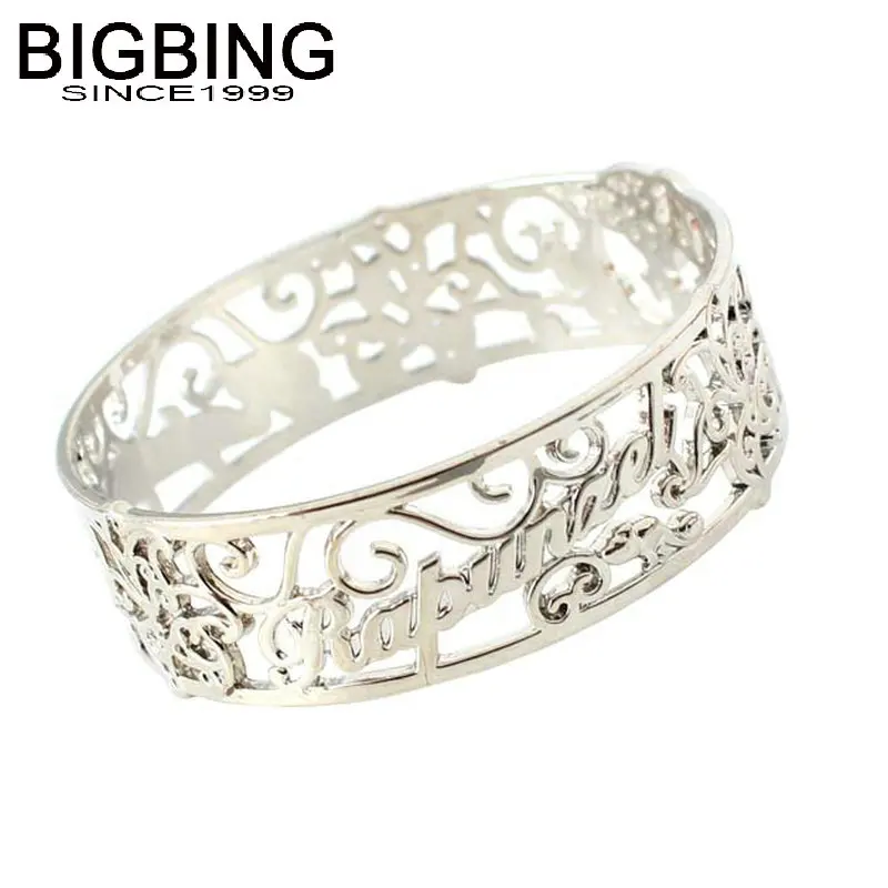 R166 BigBing модные ювелирные изделия Модный золотой серебряный цвет полый цветок