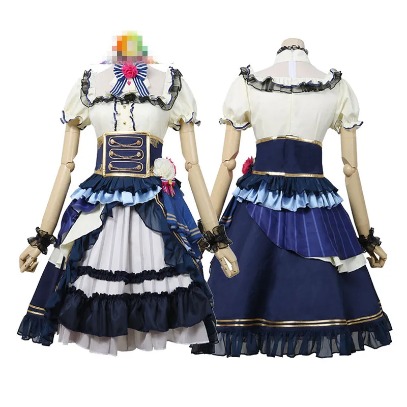 

Japanese Anime BanG Dream! Noble Rose Cosplay Costume Uniform Udagawa Ako Halloween Dress Custom Made Free Shipping B