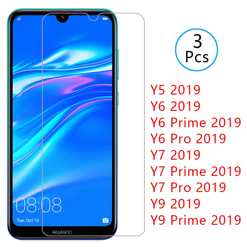 Чехол для huawei y5 y6 y7 y9 prime pro 2019 защитный чехол из закаленного стекла на экран y 5 6 7 9 5y