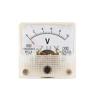Миниатюрный AC 10V Аналоговый указатель Вольт Панель метр Датчик