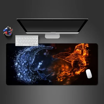 

Super Popular Personality Fire And Ice Creative Mouse Pad Cool Modern Contracted Art Style Game Pads Laptop Keyboard Mousepad