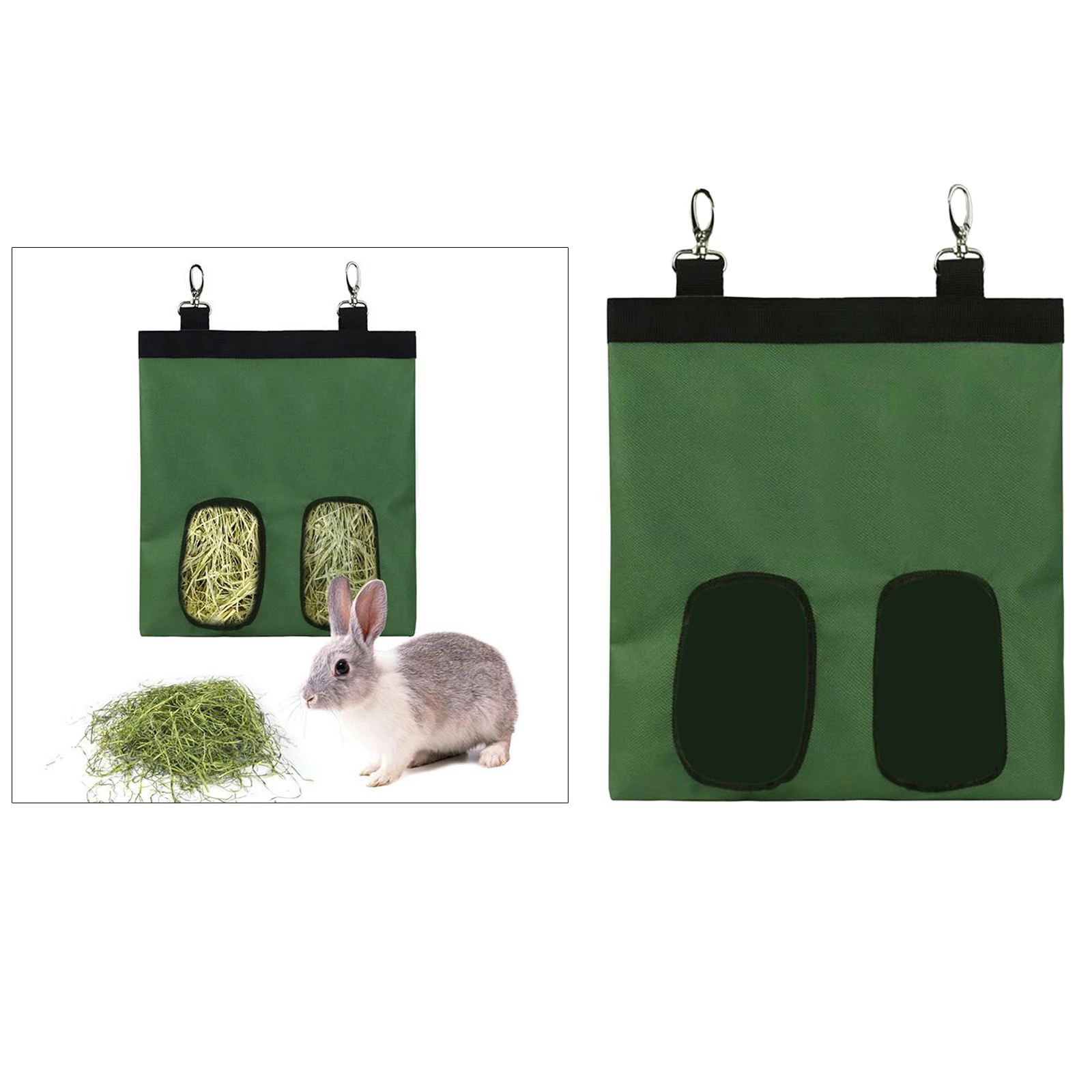 Hay Bag Hanging Feeder Holder Feeding Dispenser for Rabbit Guinea Pig Hamster Small Pet