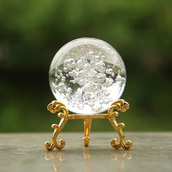 

5/6cm Crystal Bubble Ball Glass Magic Sphere Home Decoration Ornaments Decorative Figurines Miniature Fountain Dedicated Ball