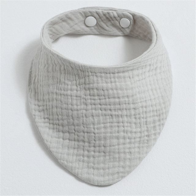 Cotton Solid Color Newborn Baby Bib Children Feeding Burp Cloths Kids Accessories