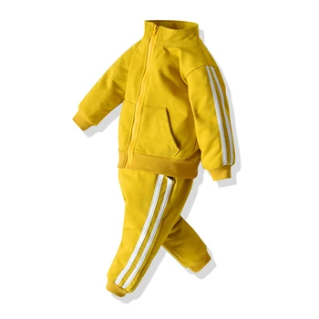 

Top and Top Toddler Boys Girls Cotton Clothing Casual Sport Set Zipper Sweatshirt Coat+Trousers 2Pcs Outfits Infant Tracksuits
