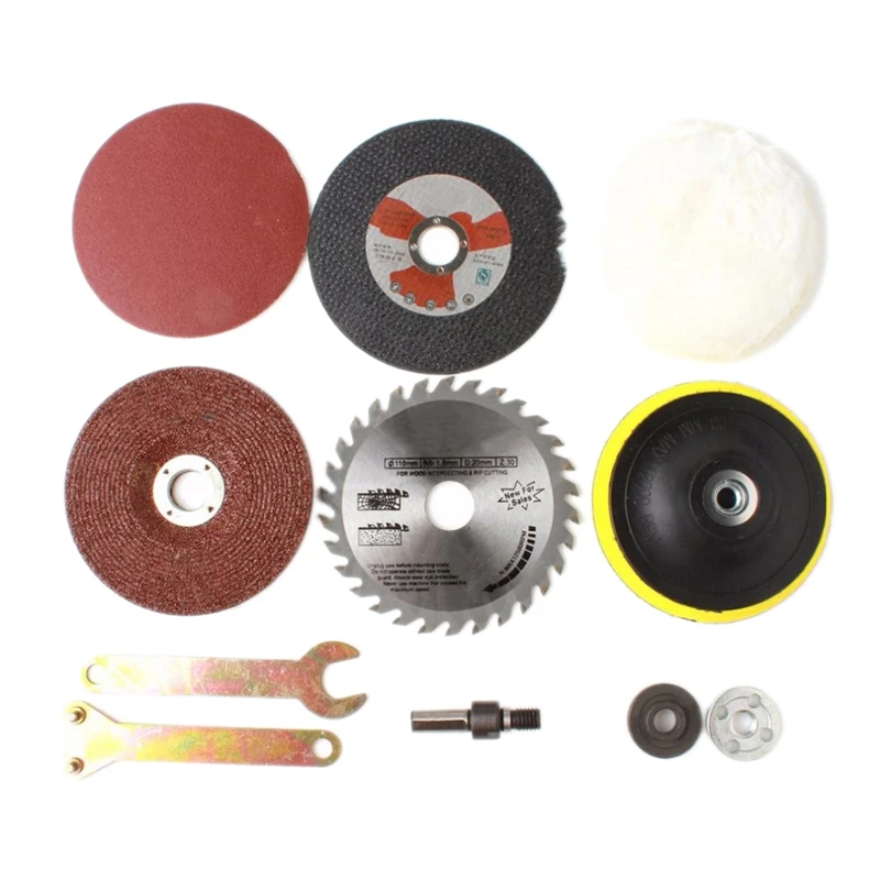  8 Pcs/Set Kit Metal Conversion Shank Woodworking Accessories For Function Tools Electric Drill Chan