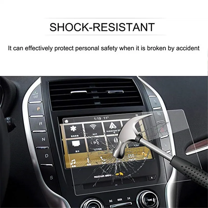 

For Lincoln 2016-2017 8-Inch Continental Navigator MKZ MKC MKX Car Navigation Screen Protector Tempered Glass Protective Film