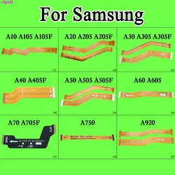 Conector de placa base con pantalla LCD, Cable flexible USB para Samsung Galaxy A10, A20, A30, A305F, A50, A40, A405, A60, A60S, A705F