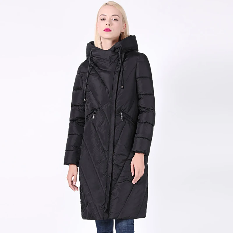 Beste 2019 Nieuwe Collectie Vrouwen Jas Plus Size Lange Winddicht Kraag Vrouwen Parka Zeer Stijlvolle Hooded Dikke vrouwen Winter Jas