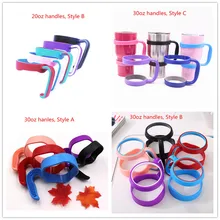 100 шт. Портативный 30oz 20oz ручки Пластик держатель для 30 унций стакан с вакуумной изоляцией из нержавеющей стали кружки Нержавеющая сталь Кофе кружки