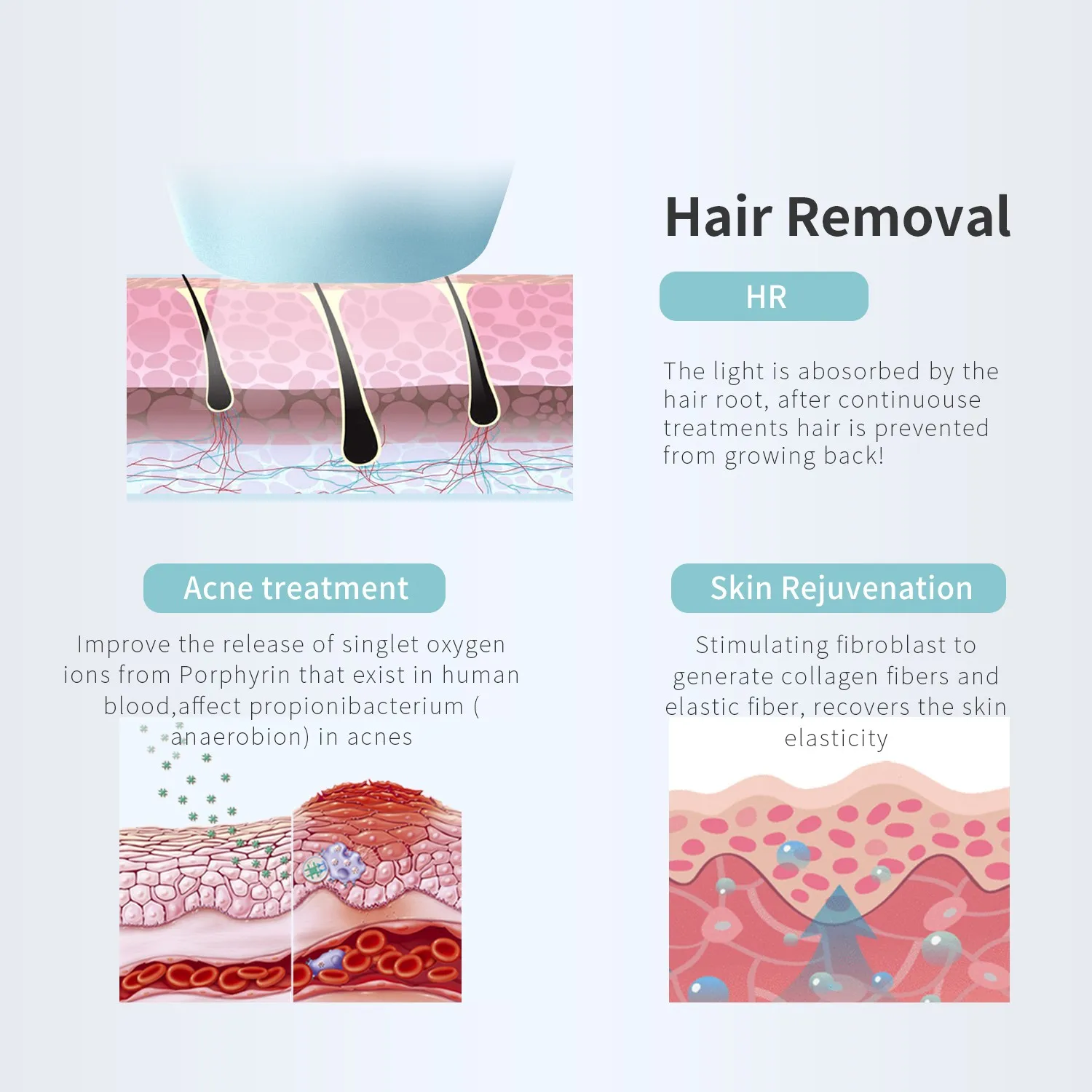 Remoção do Cabelo a Laser Sistema de Remoção Permanente do Cabelo Dispositivo de Remoção do Cabelo a Laser Deess Laser Instrumento Legal Indolor Beleza Dispositivo de Ipl 18 sistema de remoção permanente do cabelo ipl
