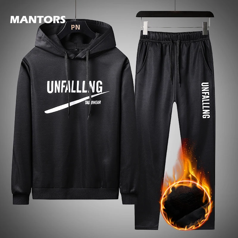 

Brand Men Tracksuits 2020 Spring Autumn Hoodies Sportswear Men's Sweatshirt + Pants Sets Casual Fleece Suit Male Sporting Suits