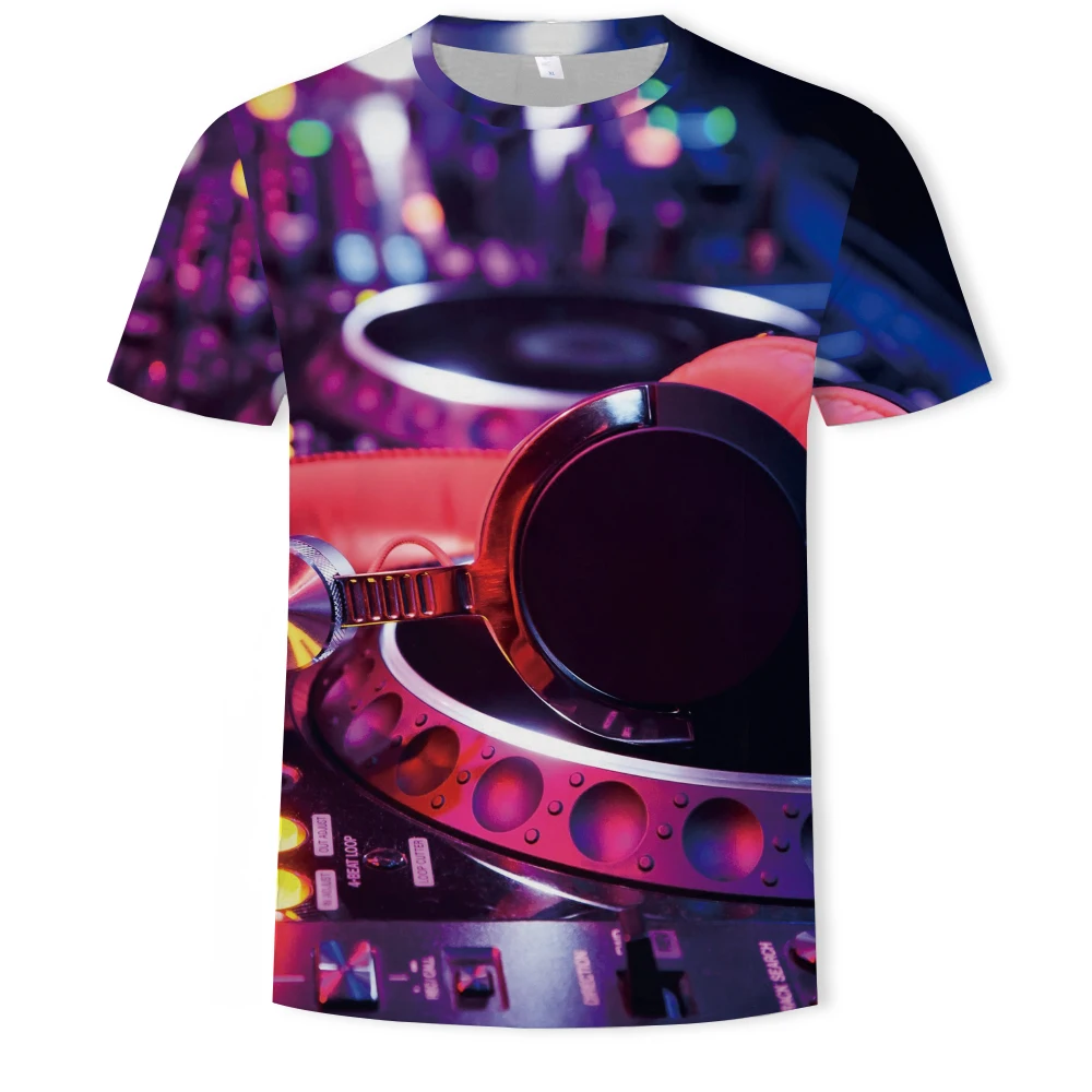 Светодиодный светильник с 3D принтом со звуком, светящийся эквалайзер, EL футболка для мужчин, рок-диско, вечерние, DJ футболки, одежда для мальчиков - Цвет: T1088