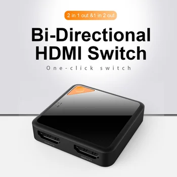 

HDMI Splitter 4K HDMI Switch Bi-Direction 1x2/2x1 Adapter HDMI Switcher 2 In 1 Out For PS4/3 TV Box HDMI Switch2