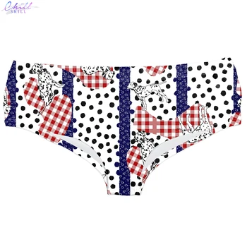

CHILL SKILL Women Spot The Dalmation Print Comfort Underwear Skin-friendly Briefs Sexy Lingerie Women's Intimates Panties