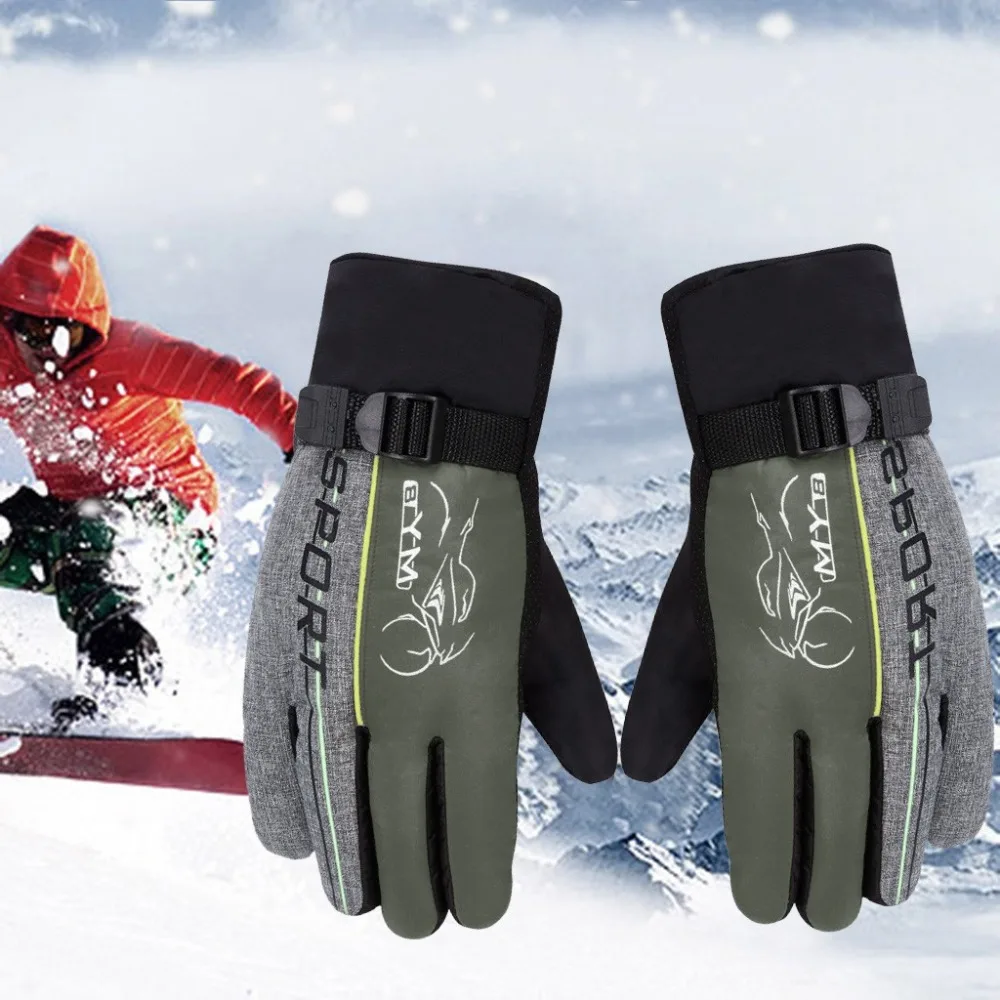 Men winter ski gloves waterproof non-slip outdoor sports warm warm velvet ski snow gloves guantes de nieve para mujer 30S19 (7)