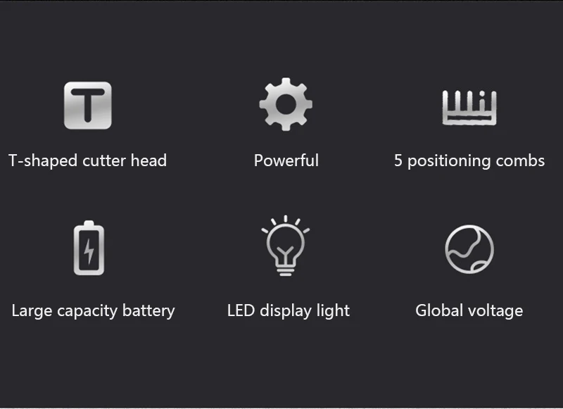 Профессиональная Водонепроницаемая машинка для стрижки волос TrimmerDisplay, Мужская машинка для стрижки волос, машинка для стрижки с низким уровнем шума, титановое керамическое лезвие, бритва для взрослых