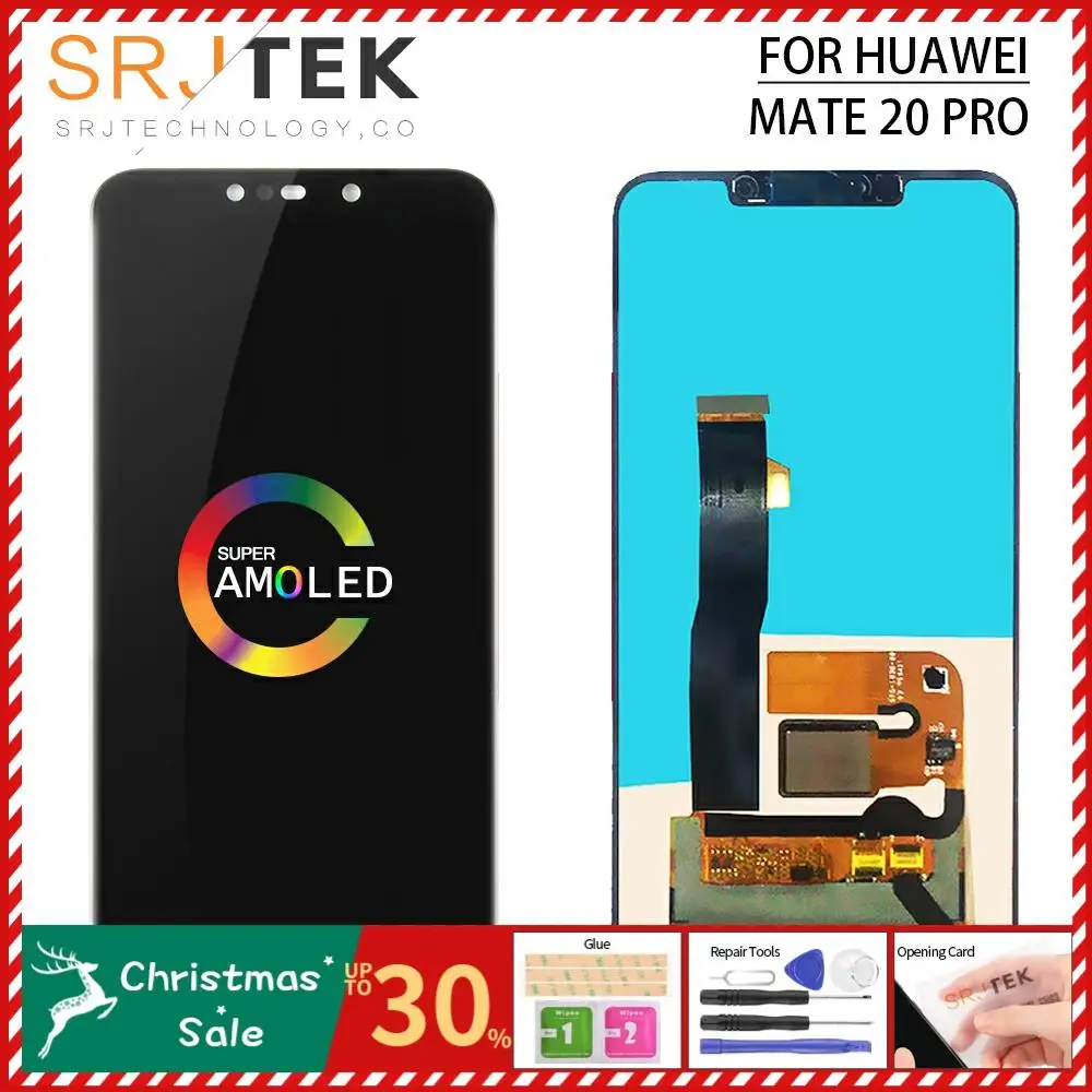 6,5" для huawei MATE 20 PRO, ЖК сенсорный экран, дигитайзер, стекло в сборе, дисплей для MATE 20 PRO, сменная Рамка для экрана