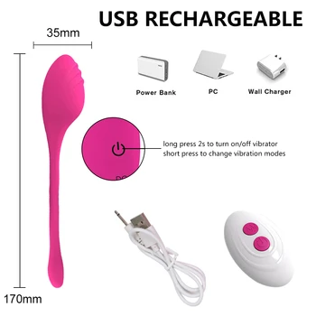 Erotic Jump Egg Female Vibrator Silicone Remote Control Vaginal Ball Anal Plug Vibrating Love G-Spot Sex Toy for Women Adults 6