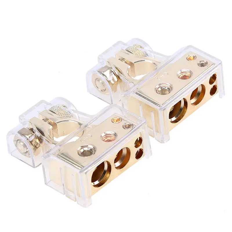 0/4/8 Awg Автомобильный аудио аккумулятор клеммы Зажимы Разъемы ж/защитная крышка |