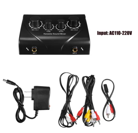 

Karaoke Sound Mixer Professional Audio System Portable Mini Digital Audio Sound Karaoke Machine Echo Mixer System dropshipping