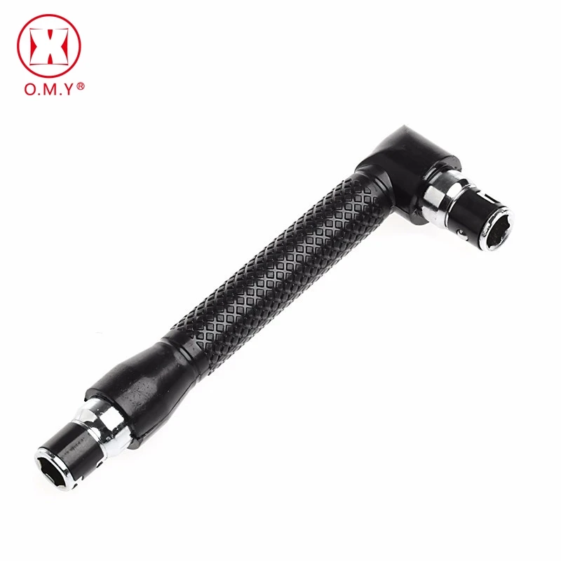 

2 in1 multitol Double-head Screwdriver + Socket Wrench L-shaped Head 1/4 Inch Screwdriver Bits Holder quality Repair Tools