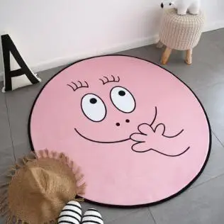 H-diameter 80cm Детский игровой ковер круглая губка форма развивающий Мат Коврик для ползания Моющийся Портативный Декор детской комнаты BXX021 - Цвет: H-diameter 80cm