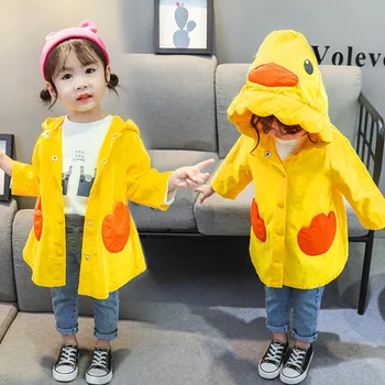 

2019 Casual ClothesToddler Kids Girls Boys Autumn Character Windproof Coat Outwear Casual Clothes 916