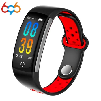 

696 Q6 Smart Bracelet Heart Rate Monitor Blood Pressure Oxygen Fitness Tracker Bracelet IP68 Waterproof Watch Tracker band