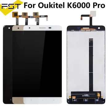 

Black/White/Gold 5.5''For Oukitel K6000 Pro LCD Display and Touch Screen Digitizer Assembly Spare Parts+Tools