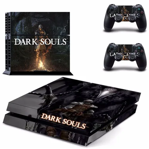 Dark Souls наклейка для PS4 наклейка для sony DualShock playstation 4 консоль и 2 контроллера наклейка для PS4 виниловая наклейка - Цвет: dark souls 7