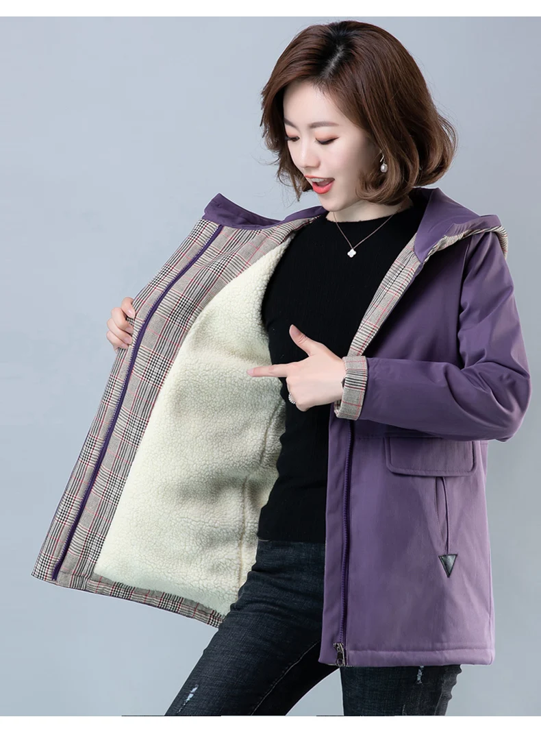 Женская хлопковая одежда с капюшоном, Женская хлопковая куртка, 5XL, для среднего возраста, плюс бархатное толстое пальто, высокое качество, Женская куртка большого размера