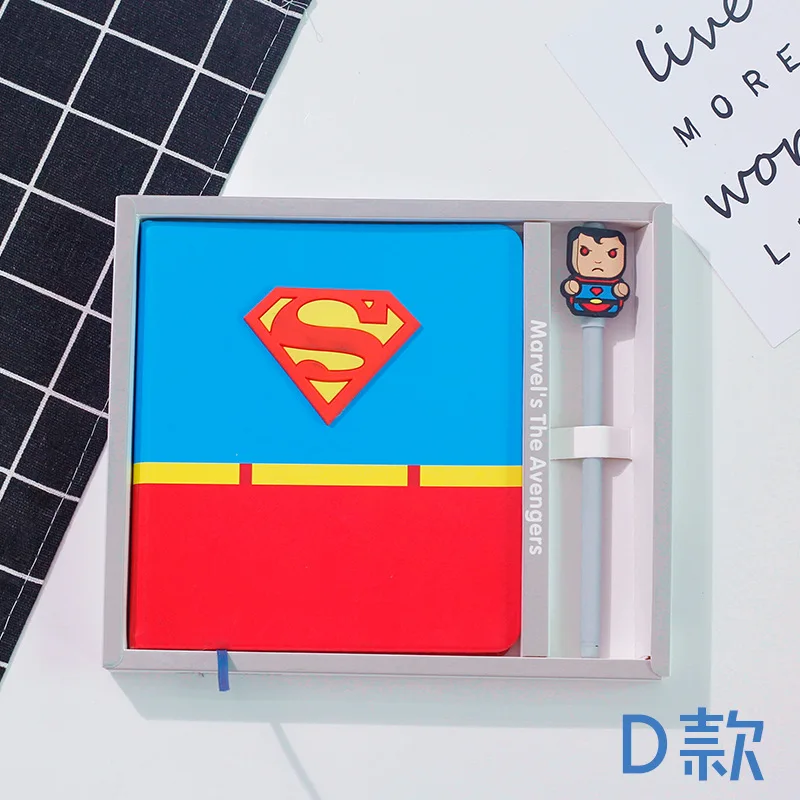 Капитан Америка мультфильм ноутбук Человек-паук Железный человек закрепленный блокнот креативный подарок на день рождения школьные принадлежности