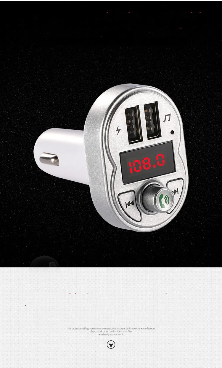 Stereo Receiver Car Mp3 Player Transmisor Fm Modulator Audio Bluetooth Music Car Kit Radio Transmitter Decoder Autoradio Sd Tf