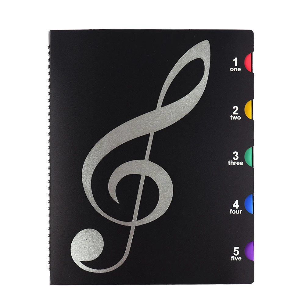 20 страниц A4 музыка лист органайзер для бумаг документ файл папку Цвет карманами для студентов концерт музыканта хоров