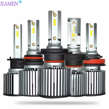 

JIAMEN 2PCS H4 Led H7 LED H1 H11 H9 H8 9005 HB3 H10 9006 HB4 9012 6000K 60W 12V/24V Car Light Auto Headlight with Philips Chips