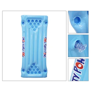 

24 Cup Holder Inflatable Beer Pong Table Pool Float Summer Water Party