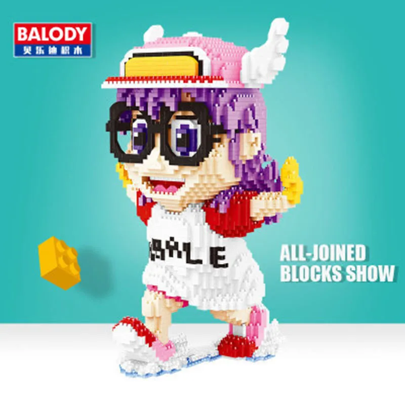 

Balody Fox Rabbit Couples Arale Small Particles of Diamond Building Blocks Fight Inserted Educational Assembled Toys balody