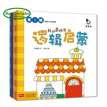 

Booculchaha Baby Chinese Logical training books kids LogicalThinking Enlightenment Reading book age 0-3 ,set of 5