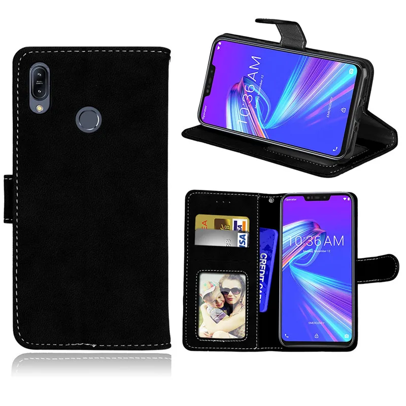 Чехол для Asus Zenfone Max M2 ZB633KL Роскошный чехол из искусственной кожи телефона ZB ZB633 633
