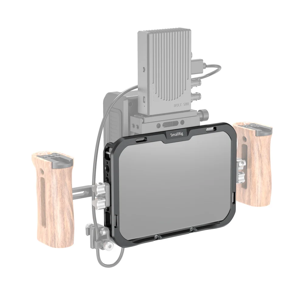 SmallRig монитор клетка с солнцезащитным капюшоном для SmallHD FOCUS 7 экран монитор Защитная клетка с Arri Локация отверстие/NATO Rail-2470