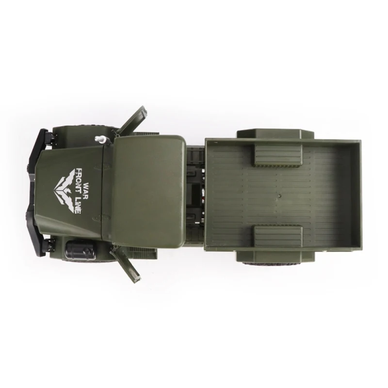 Электрический подарок для мальчика пульт дистанционного управления 4x4 RC Monster Military Car1: 16 езды на автомобиле Рок Гусеничный внедорожный RTR Радиоуправляемая машина
